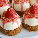Strawberry Crunch Cheesecake Bites with Golden Oreo Crust